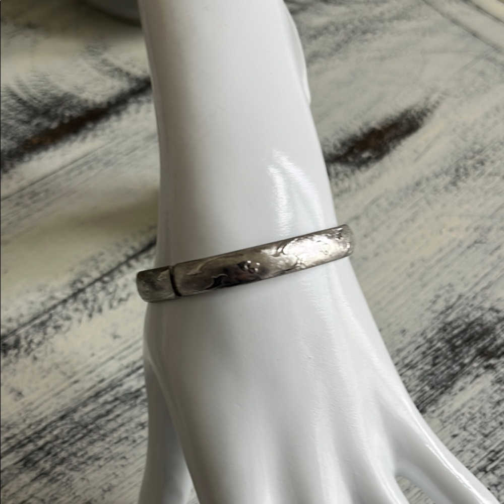 Elegant Silver Bangle Bracelet
